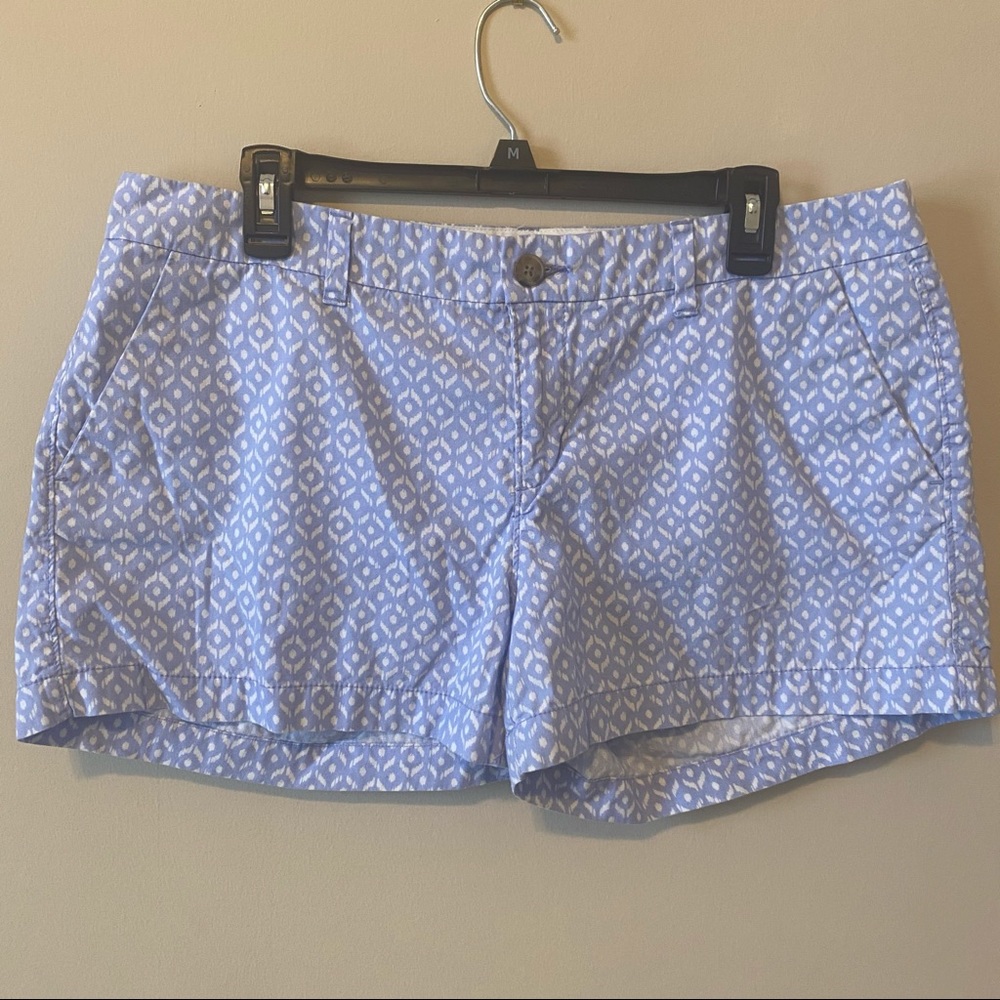 Old Navy Periwinkle with White Design Cloth Shorts